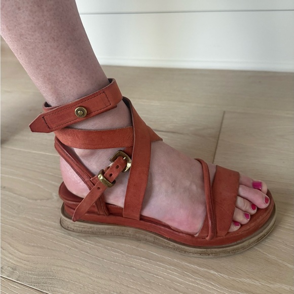 A.S.98 Women's Sandals Rust Orange - Picture 2 of 3